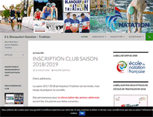 Tablet Screenshot of natation.esbomnisports.com